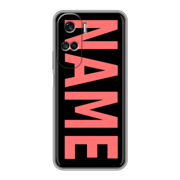 Силиконовый чехол на Huawei Honor 90 Lite с принтом NAME