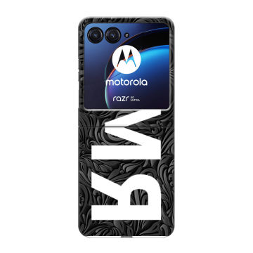 Пластиковый чехол на Motorola Razr 40 Ultra с принтом ИМЯ