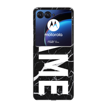 Пластиковый чехол на Motorola Razr 40 Ultra с принтом NAME