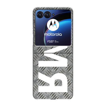 Пластиковый чехол на Motorola Razr 40 Ultra с принтом ИМЯ