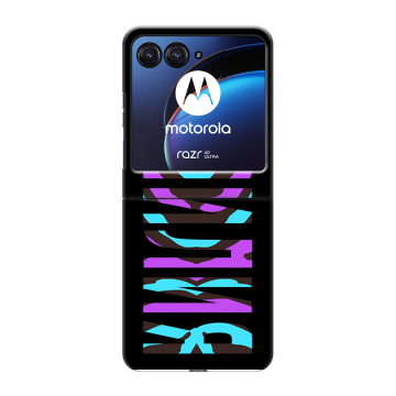 Пластиковый чехол на Motorola Razr 40 Ultra с принтом ФАМИЛИЯ