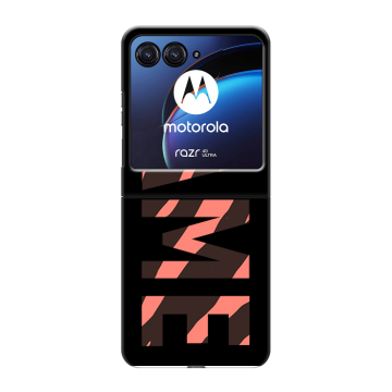 Пластиковый чехол на Motorola Razr 40 Ultra с принтом NAME
