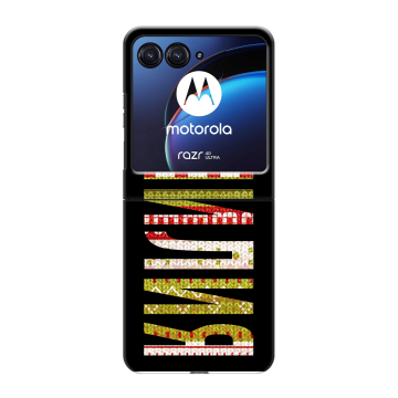Пластиковый чехол на Motorola Razr 40 Ultra с принтом ФАМИЛИЯ
