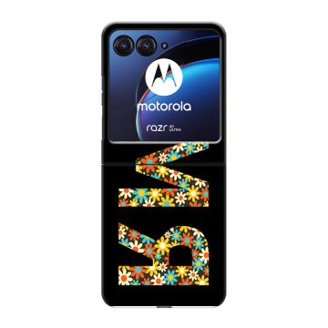 Пластиковый чехол на Motorola Razr 40 Ultra с принтом ИМЯ
