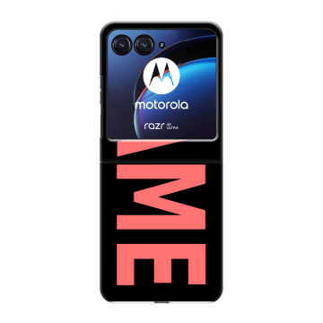 Пластиковый чехол на Motorola Razr 40 Ultra с принтом NAME