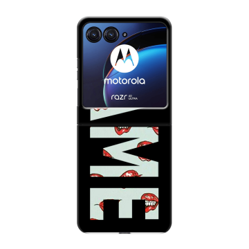 Пластиковый чехол на Motorola Razr 40 Ultra с принтом NAME
