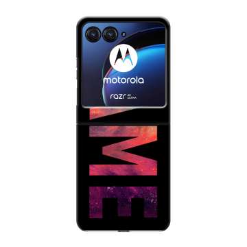 Пластиковый чехол на Motorola Razr 40 Ultra с принтом NAME