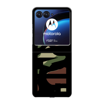 Пластиковый чехол на Motorola Razr 40 Ultra с принтом NAME