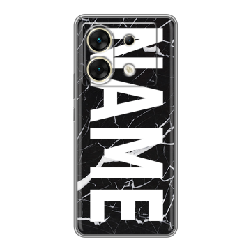 Силиконовый чехол на Infinix Zero 30 5G с принтом NAME