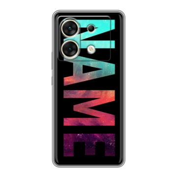 Силиконовый чехол на Infinix Zero 30 5G с принтом NAME