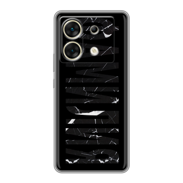 Силиконовый чехол на Infinix Zero 30 5G с принтом ФАМИЛИЯ