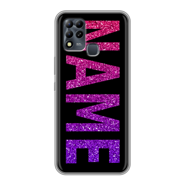 Силиконовый чехол на Infinix Hot 11 G37 с принтом NAME