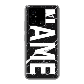 Силиконовый чехол на Xiaomi Poco C55 с принтом NAME