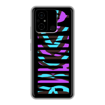 Силиконовый чехол на Xiaomi Poco C55 с принтом ФАМИЛИЯ