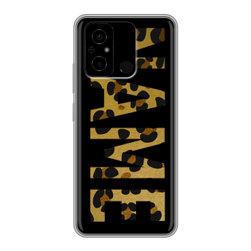 Силиконовый чехол на Xiaomi Poco C55 с принтом NAME