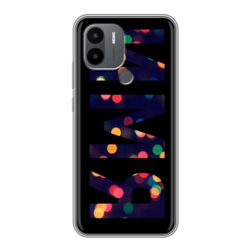 Силиконовый чехол на Xiaomi Poco C50 с принтом ИМЯ