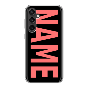 Силиконовый чехол на Samsung Galaxy S23 FE с принтом NAME