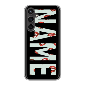 Силиконовый чехол на Samsung Galaxy S23 FE с принтом NAME