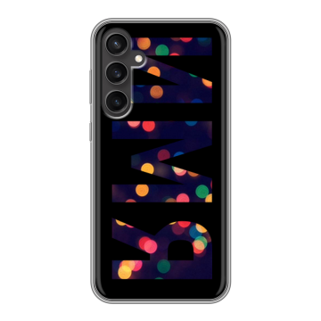Силиконовый чехол на Samsung Galaxy S23 FE с принтом ИМЯ