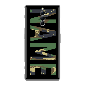 Силиконовый чехол на ZTE Nubia Red Magic 8S Pro с принтом NAME
