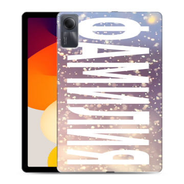 Силиконовый чехол на Xiaomi RedMi Pad SE с принтом ФАМИЛИЯ