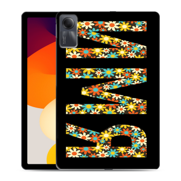 Силиконовый чехол на Xiaomi RedMi Pad SE с принтом ИМЯ