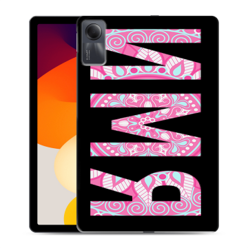 Силиконовый чехол на Xiaomi RedMi Pad SE с принтом ИМЯ