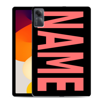 Силиконовый чехол на Xiaomi RedMi Pad SE с принтом NAME