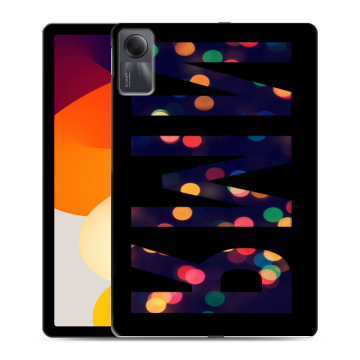 Силиконовый чехол на Xiaomi RedMi Pad SE с принтом ИМЯ
