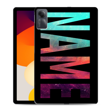 Силиконовый чехол на Xiaomi RedMi Pad SE с принтом NAME