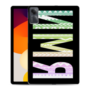 Силиконовый чехол на Xiaomi RedMi Pad SE с принтом ИМЯ