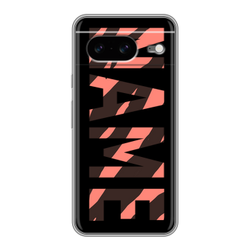 Силиконовый чехол на Google Pixel 8 с принтом NAME