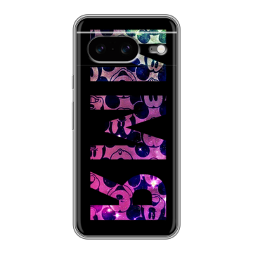 Силиконовый чехол на Google Pixel 8 с принтом ИМЯ