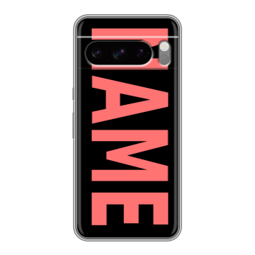 Силиконовый чехол на Google Pixel 8 Pro с принтом NAME