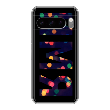 Силиконовый чехол на Google Pixel 8 Pro с принтом ИМЯ