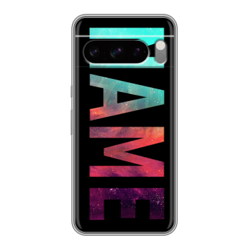 Силиконовый чехол на Google Pixel 8 Pro с принтом NAME