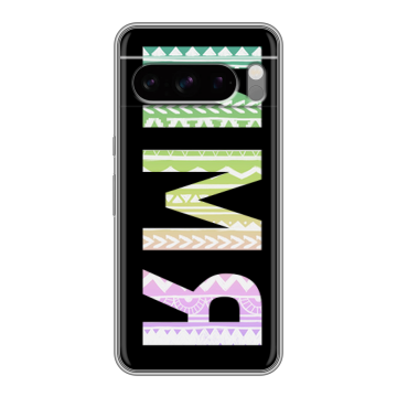 Силиконовый чехол на Google Pixel 8 Pro с принтом ИМЯ