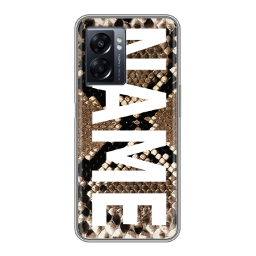 Силиконовый чехол на OPPO A57 5G с принтом NAME