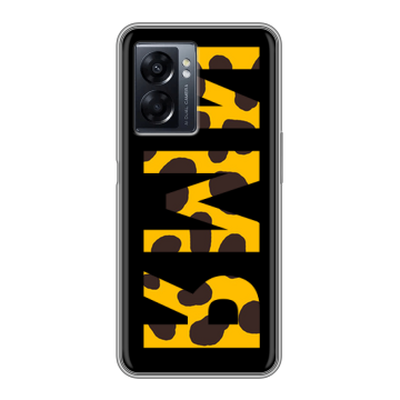 Силиконовый чехол на OPPO A57 5G с принтом ИМЯ