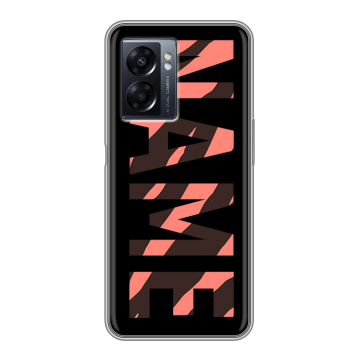 Силиконовый чехол на OPPO A57 5G с принтом NAME