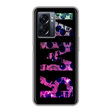 Силиконовый чехол на OPPO A57 5G с принтом ИМЯ