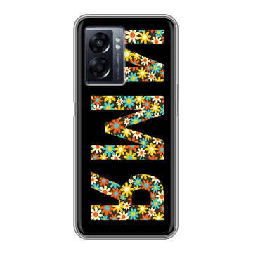 Силиконовый чехол на OPPO A57 5G с принтом ИМЯ