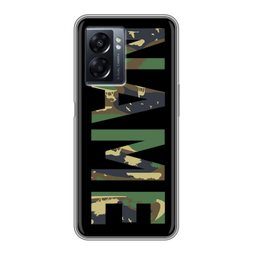 Силиконовый чехол на OPPO A57 5G с принтом NAME