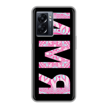 Силиконовый чехол на OPPO A57 5G с принтом ИМЯ