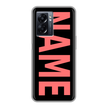 Силиконовый чехол на OPPO A57 5G с принтом NAME