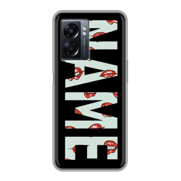 Силиконовый чехол на OPPO A57 5G с принтом NAME