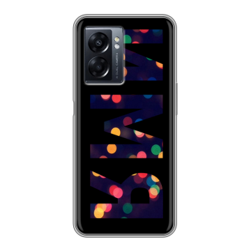 Силиконовый чехол на OPPO A57 5G с принтом ИМЯ