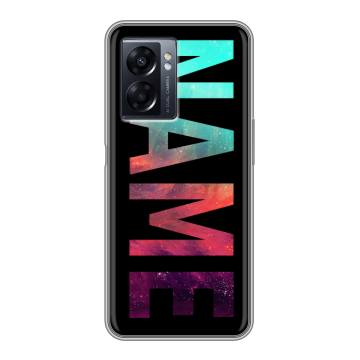 Силиконовый чехол на OPPO A57 5G с принтом NAME