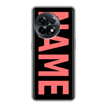 Силиконовый чехол на OnePlus 11R с принтом NAME