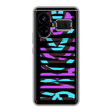 Силиконовый чехол на Realme GT5 с принтом ФАМИЛИЯ